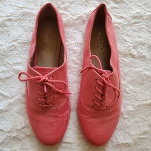 Aldo Faux Suede Oxford Loafers Shoes